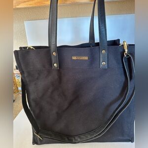Ralph Lauren Black Canvas Tote Bag